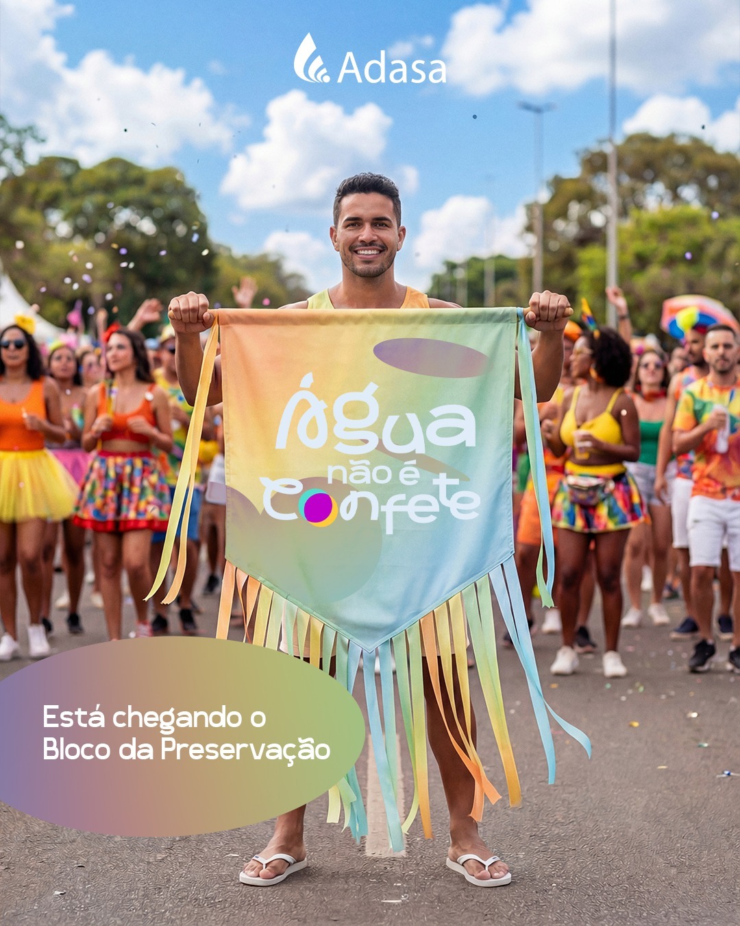 Adasa promove campanha de conscientização para um Carnaval mais sustentável no DF