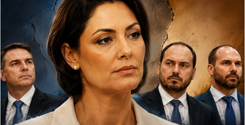 Michelle deixa de seguir enteados nas redes sociais e amplia racha no clã Bolsonaro